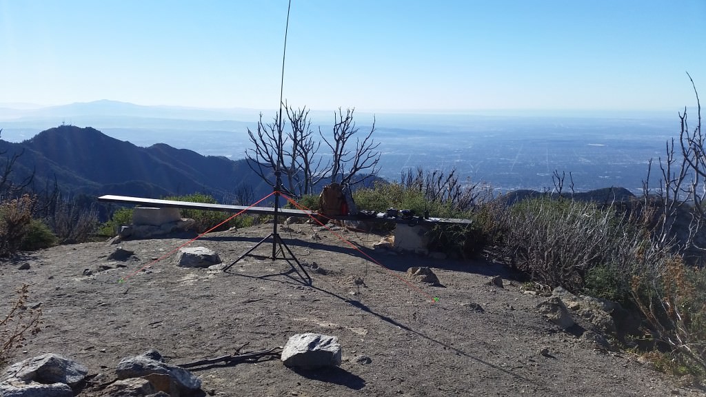 The setup - San Gabriel Peak