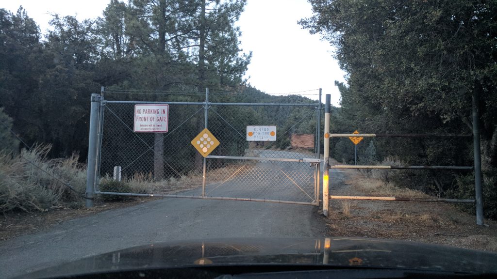 Cerro Noroeste Closed Gate