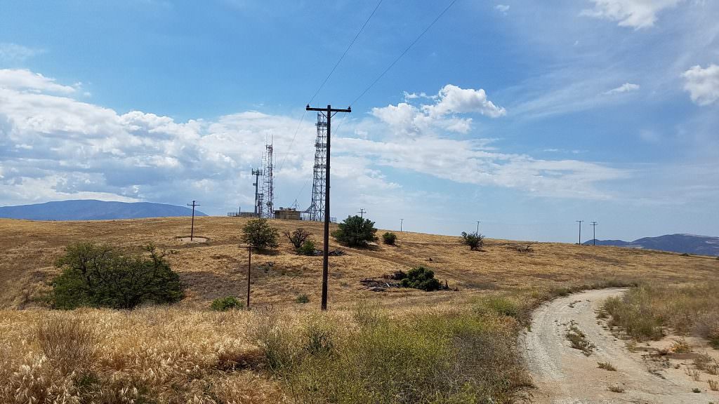 Looking towards communications Towers from the other government site.